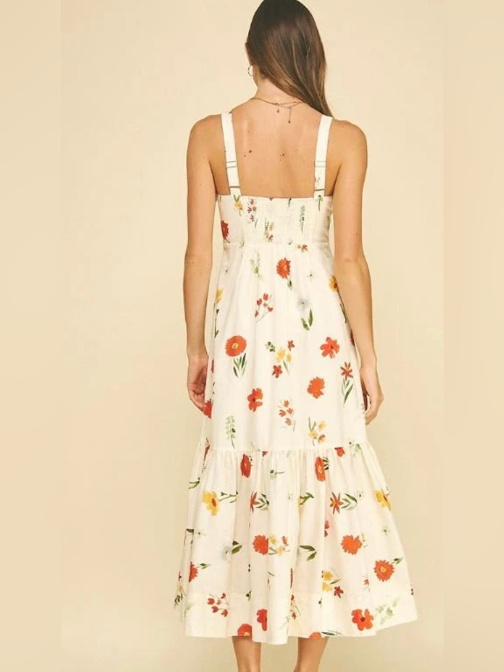 NWT PINCH FLORAL TIERED MAXI DRESS SMALL - Picture 2 of 2